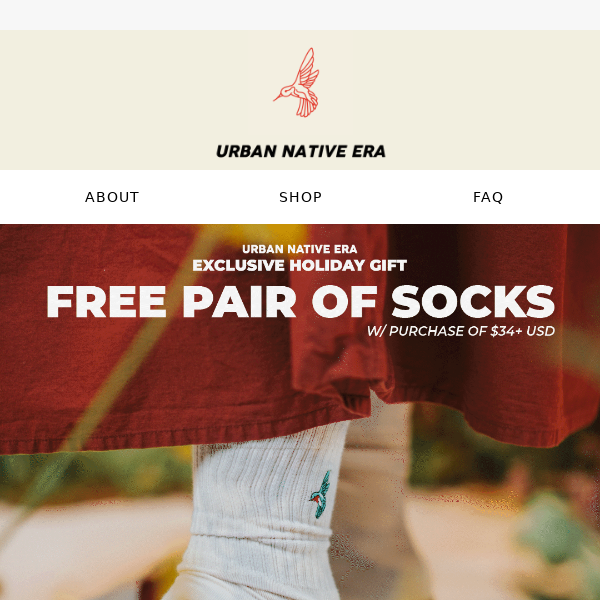 Your FREE pair of socks are running out!