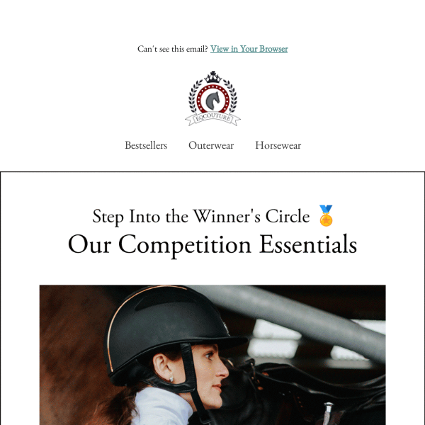 Competition essentials, Competition Gear for Riders