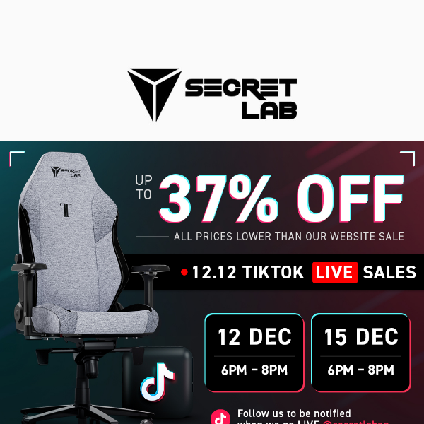 12.12 TikTok LIVE: Up to 37% OFF