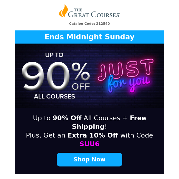 Up to 90% Off All Courses + 10% Off & Free Shipping