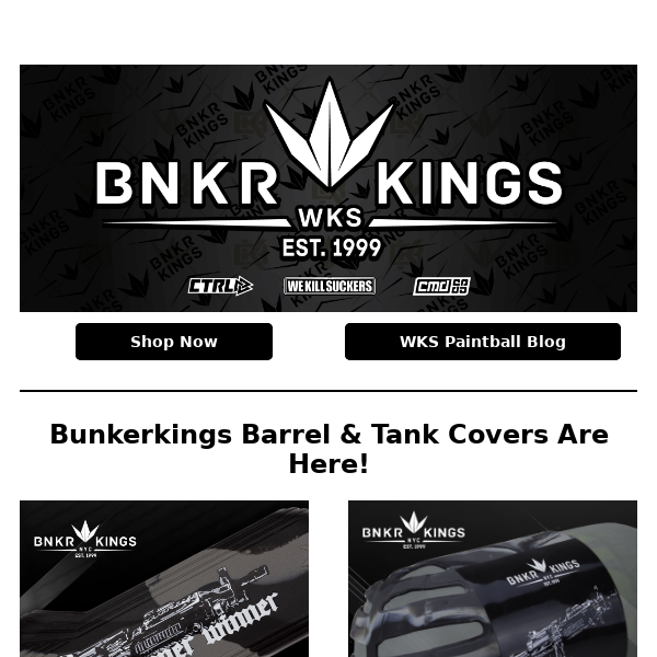 16 Styles of Tank & Barrel Covers Available Now At Bunkerkings