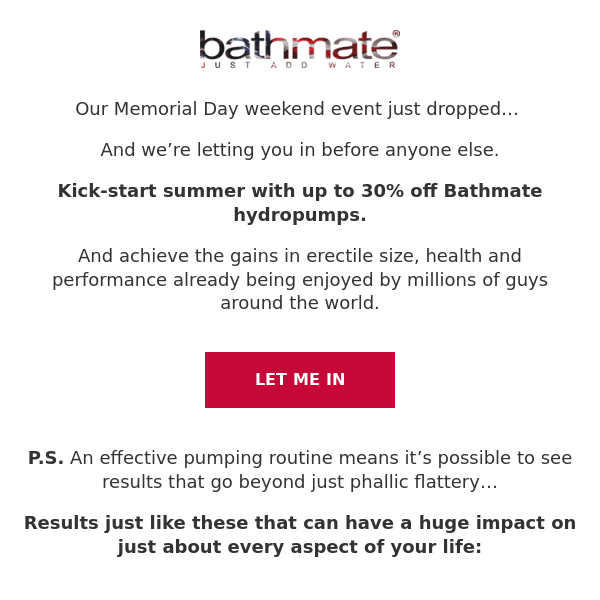Up to 30% OFF this Memorial Day Weekend