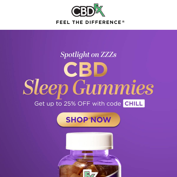 Trouble sleeping? Get our CBD Sleep Gummies!