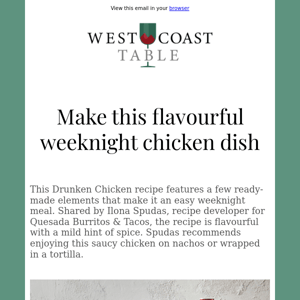 Make this flavourful weeknight chicken dish