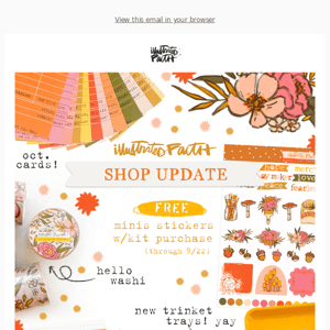 Oct Shop Update Is Here!!! 🥳 Come Join us and see what is new!