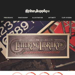 The Lettering Library sale ends tonight