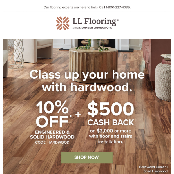 Turn Your Hardwood Dreams Into Reality With Our Flooring Sale!