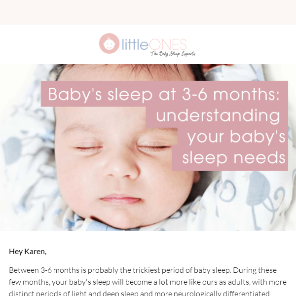Baby's sleep at 3-6 months 🌙