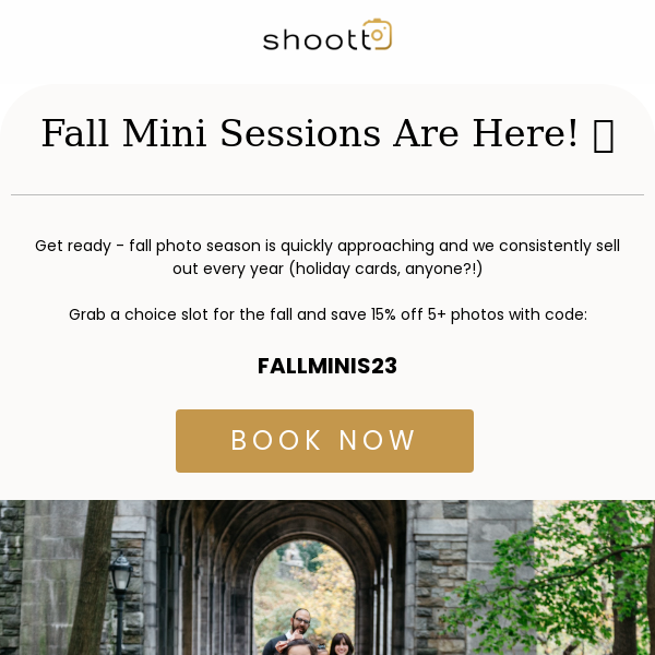 It's time to book your fall mini session! 🍁