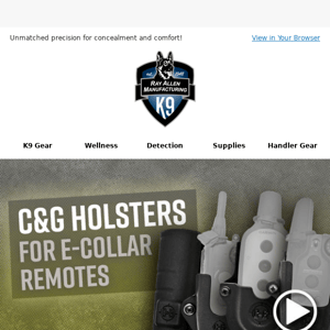 New Video: C&G Kydex Remote Holsters