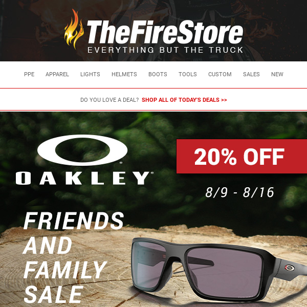 Shop Oakley's Friends and Family Sale!