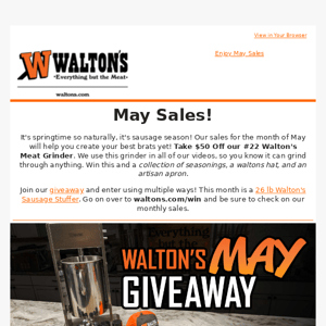 Walton's Chamber Vac Sealer