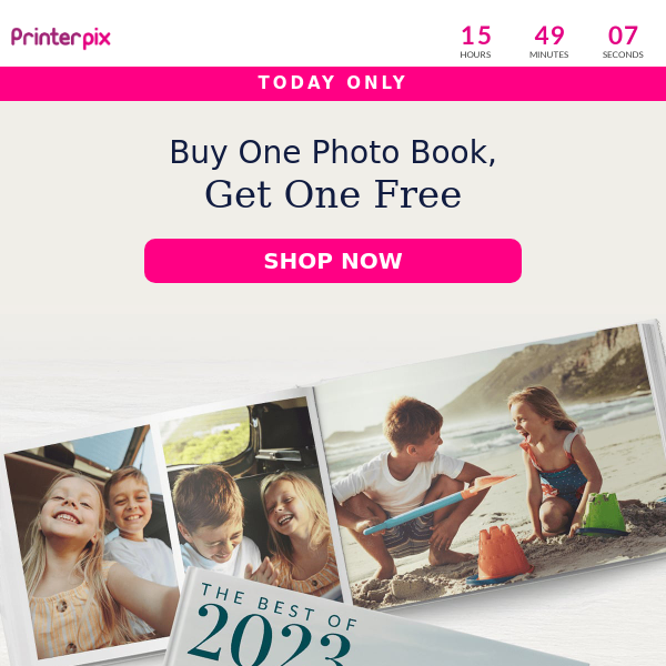 Today Only! BOGO: Photo Books 👀