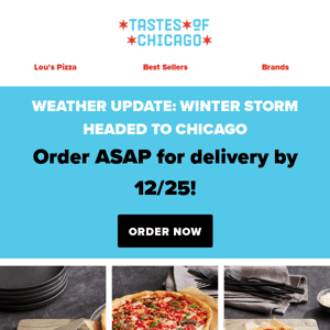 Order gifts ASAP to avoid weather delays! ❄ 