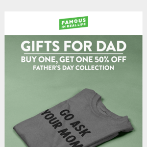 Father's Day BOGO Ends Tomorrow