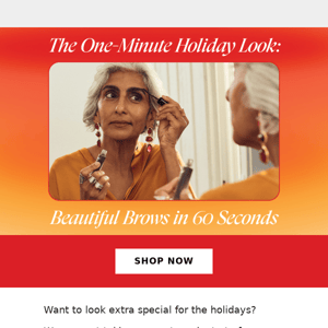 Beautiful brows in 60 seconds? Here’s how…