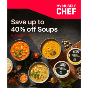 SAVE UP TO 40% OFF SOUPS 🥣​