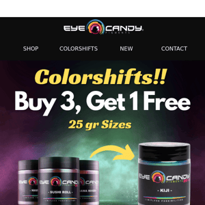 Exclusive Sale: Buy 3 Get 1 Free on Colorshift Pigments – A First-Time Offer!😱