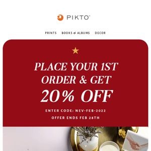 Get 20% Off With Your First Order!