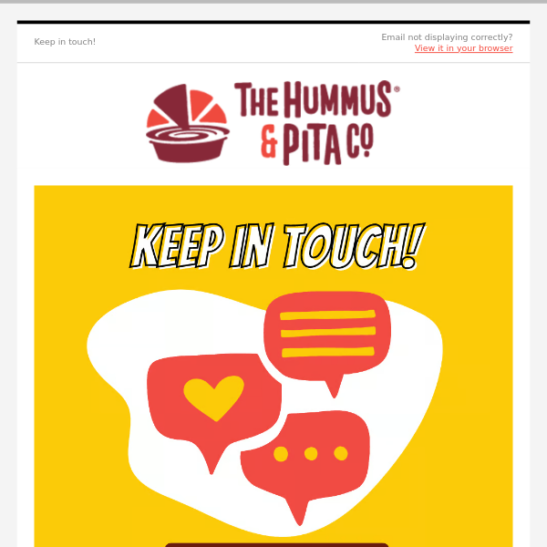 Follow Hummus & Pita Co. on Social Media!