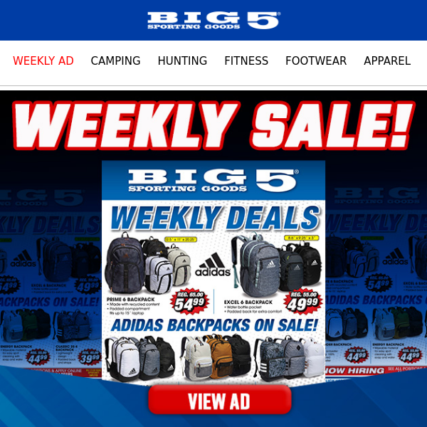 It's Here! Check Out This Week's Deals - Big 5 Sporting Goods