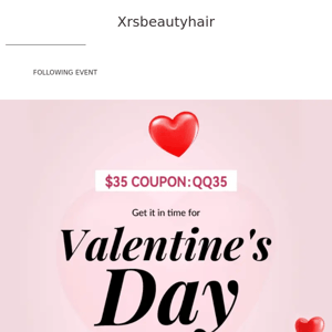 Valentine's Days Sale is coming Ladies, it's time to prepare for your big day! get a new wig now!