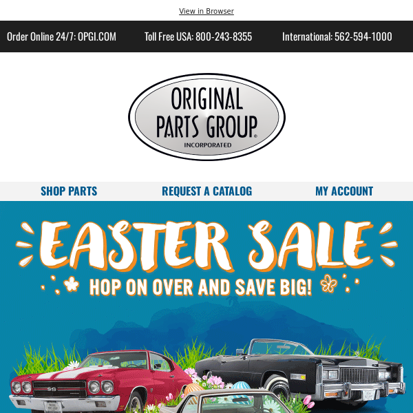 Save Up to 15% during our Easter Sale!