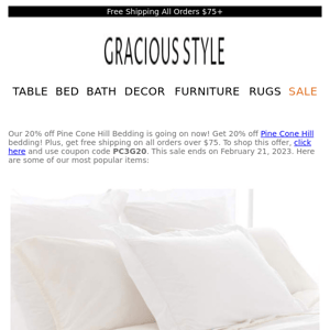 20% off Pine Cone Hill Bedding -- Our picks for you! | Gracious Style