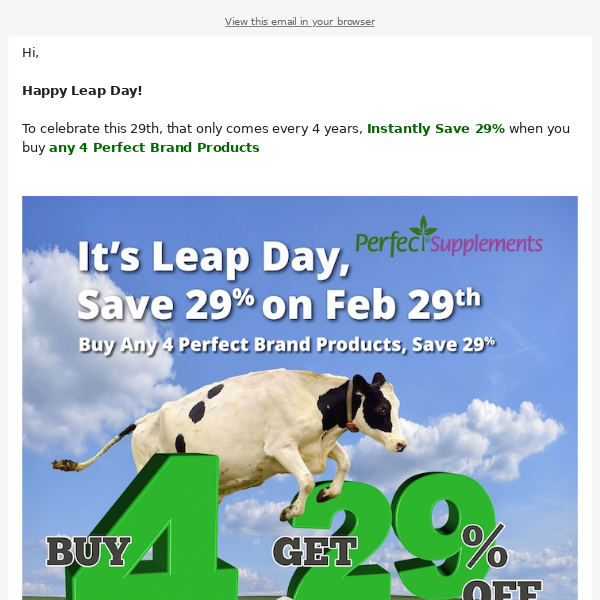 Save 29% With Our Leap Day Sale, Today Only...