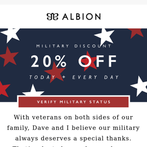 We love America 🇺🇸 & our Troops! 20% off ALWAYS