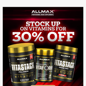 Last chance for Vitamins!