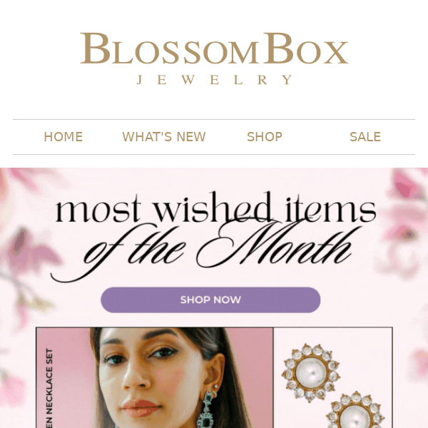 Blossom Box's most wished for items this new month ✨