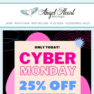 🔥🔥25% OFF SITEWIDE - CYBER MONDAY SALE - PROMO CODE CM25🔥🔥 TODAY ONLY!!