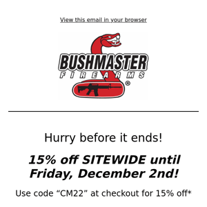 Just over 24 hours left to save 15%!