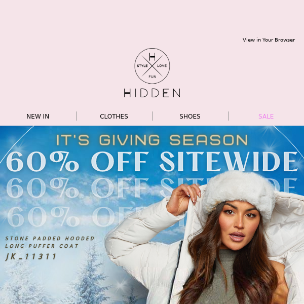 Winter Coats & Jumpers @ HIDDEN Prices ❄️
