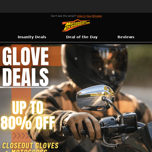 Crazy Glove Deals up to 80% off! 🔥