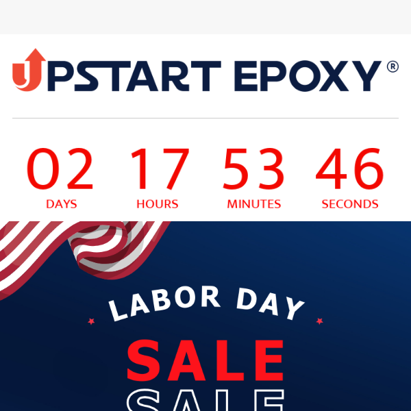 Reminder: Labor Day Sitewide Sale at Upstart!