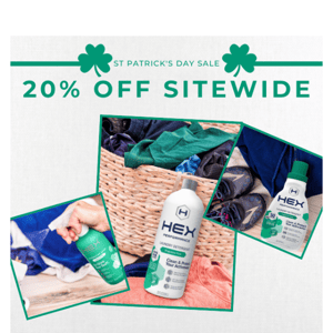 St. Patrick's Day Sale ☘️ 20% Off Sitewide!
