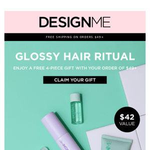 FREE 4-piece glossy hair gift ✨