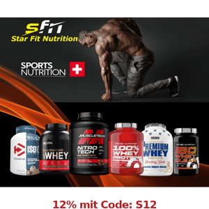 ❌ 12% Code: S12 ❌ Fitness SUPPS - Profitiere heute!