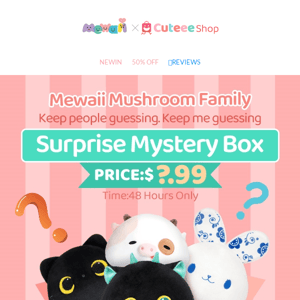 $3.99 Each🍄🍄🍄 |Mewaii Mini Family - Squisheen