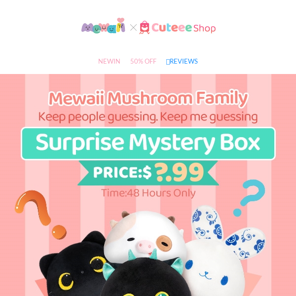 Surprise! Get this mystery Squishmallow box for 40% off at