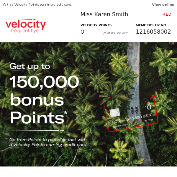 Virgin Australia, want up to 150,000 bonus Points? Time is running out