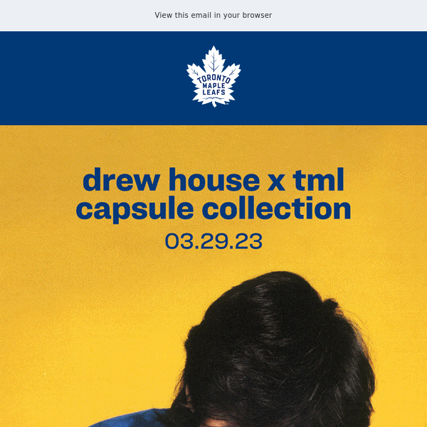 Toronto Maple Leafs on X: This setup tho 🔥 Shop @drewhouse x TML