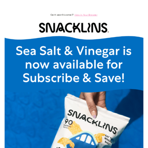 Sea Salt & Vinegar now open for subscriptions