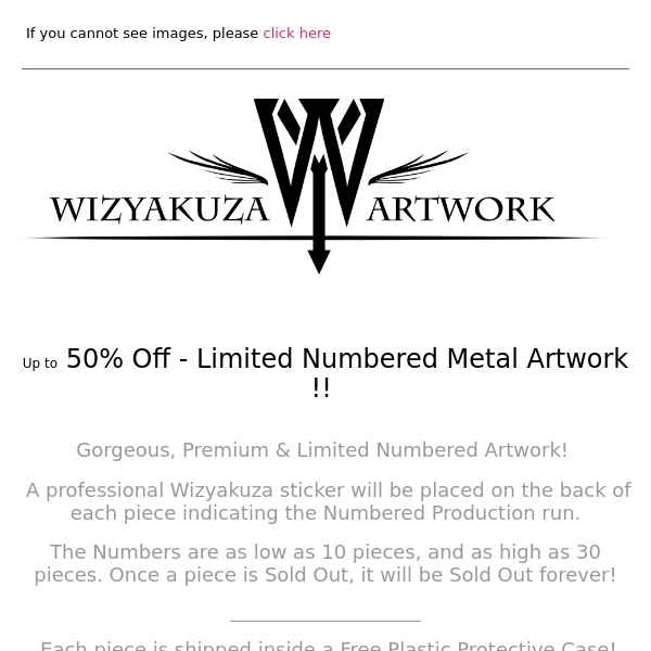 50% Off Numbered Metal Artwork! Black Friday 2023! || Wizyakuza.com
