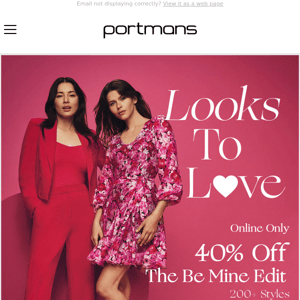 New To Love | Find Your Date Night Look With 40% Off The Be Mine Edit