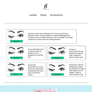 🌹Tips on Eyelash Styles