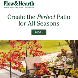 Fall is calling…is your patio ready?