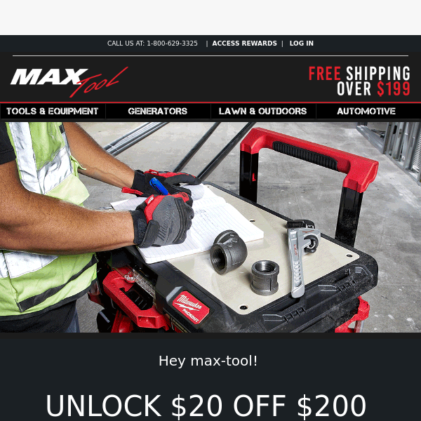 Unlock $20 Off Your Next MaxTool Purchase 📲